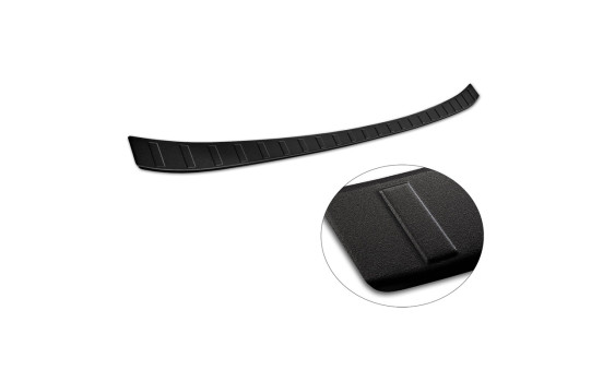 Matte black stainless steel bumper protector suitable for BMW iX (I20) 2021- 'Ribs', Image 6