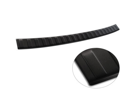 Matte black stainless steel bumper protector suitable for BMW X1 (F48) 2015-2022 'Ribs', Image 6