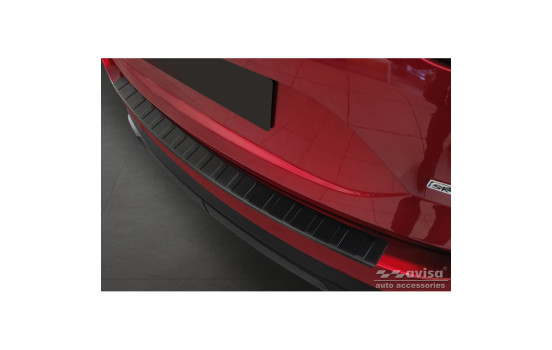 Matte black stainless steel bumper protector suitable for Mazda CX5 II 2017- 'Ribs'