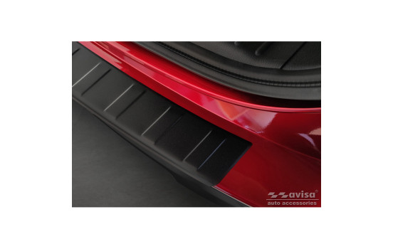 Matte black stainless steel bumper protector suitable for Mazda CX5 II 2017- 'Ribs', Image 5