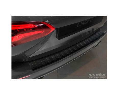 Matte black stainless steel bumper protector suitable for Mercedes B-Class III W247 / AMG 2018-