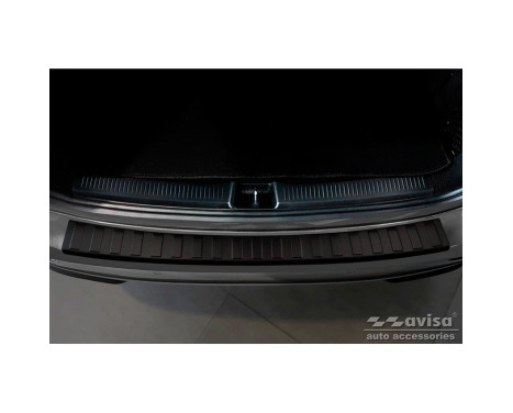Matte black stainless steel bumper protector suitable for Mercedes B-Class III W247 / AMG 2018-, Image 2