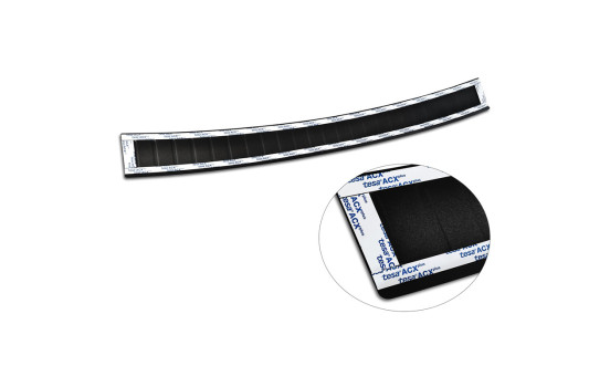 Matte black stainless steel bumper protector suitable for Mercedes C-Class W205 Kombi 2014-2021 'Ribs', Image 7