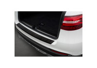 Matte black stainless steel bumper protector suitable for Mercedes GLC 5-door 2015-2019 & FL 2019- 'Ribs'