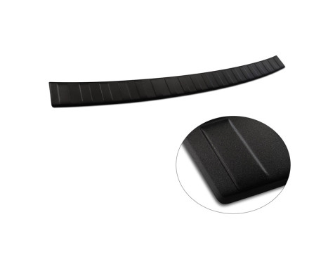 Matte black stainless steel bumper protector suitable for Mercedes GLC 5-door 2015-2019 & FL 2019- 'Ribs', Image 6