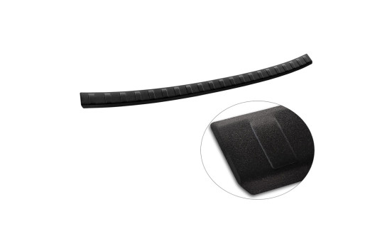 Matte black stainless steel bumper protector suitable for Seat Ateca 2016-2020 & FL 2020- 'Ribs', Image 6