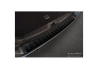 Matte black stainless steel bumper protector suitable for Subaru Outback (BT) 2020- 'Ribs'