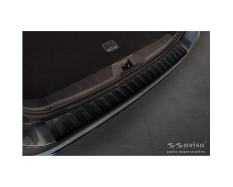 Matte black stainless steel bumper protector suitable for Subaru Outback (BT) 2020- 'Ribs'