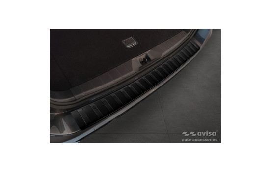 Matte black stainless steel bumper protector suitable for Subaru Outback (BT) 2020- 'Ribs'