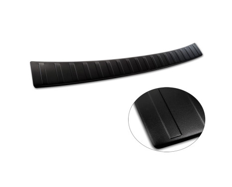 Matte black stainless steel bumper protector suitable for Subaru Outback (BT) 2020- 'Ribs', Image 6