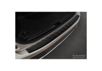 Matte black stainless steel bumper protector suitable for Volvo V90 9/2016- 'Ribs'