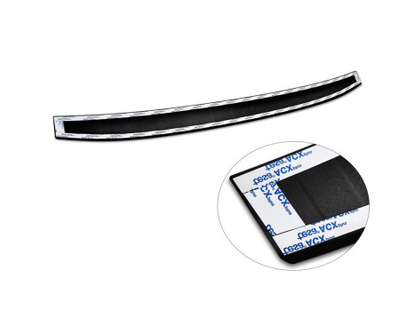 Matte black stainless steel bumper protector suitable for Volvo V90 9/2016- 'Ribs', Image 7