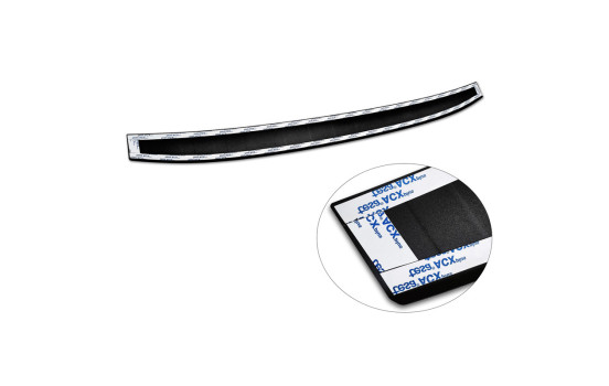 Matte black stainless steel bumper protector suitable for Volvo V90 9/2016- 'Ribs', Image 7