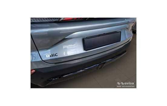 Matte Black Stainless Steel Rear Bumper Protector Fits BAIC Beijing 5 (X55) II 2023-
