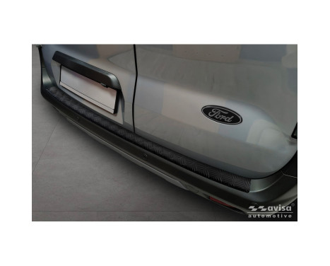 Matte Black Stainless Steel Rear Bumper Protector Fits Ford Transit Courier II / Tourneo Courier II 2023-