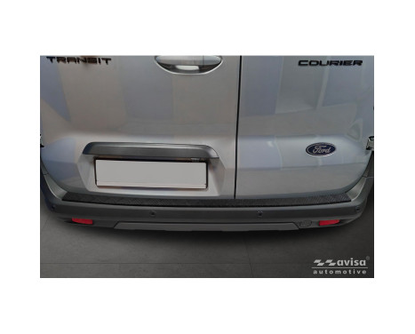 Matte Black Stainless Steel Rear Bumper Protector Fits Ford Transit Courier II / Tourneo Courier II 2023-, Image 3