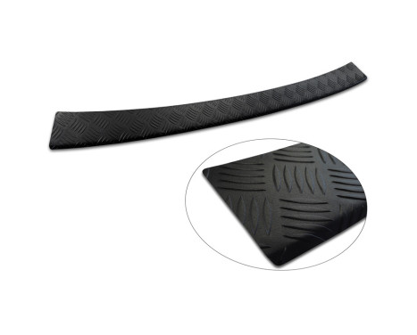 Matte Black Stainless Steel Rear Bumper Protector Fits Ford Transit Courier II / Tourneo Courier II 2023-, Image 6