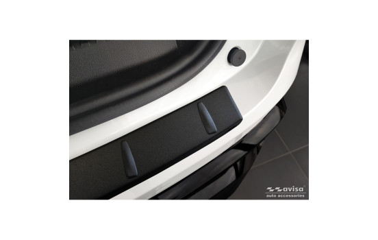 Matte Black Stainless Steel Rear Bumper Protector for Renault Espace VI E-Tech Hybrid 2023- 'Ribs', Image 4