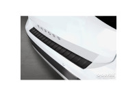 Matte black stainless steel rear bumper protector for Volkswagen T-Cross 2019-2024 & FL 2024 - 'Ribs'