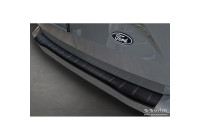Matte Black Stainless Steel Rear Bumper Protector Ford Transit Custom & Tourneo Custom (V710) 2023-