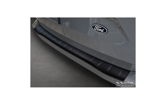 Matte Black Stainless Steel Rear Bumper Protector Ford Transit Custom & Tourneo Custom (V710) 2023-