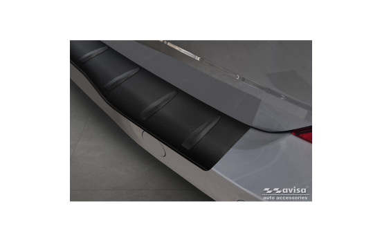 Matte Black Stainless Steel Rear Bumper Protector Ford Transit Custom & Tourneo Custom (V710) 2023-, Image 2