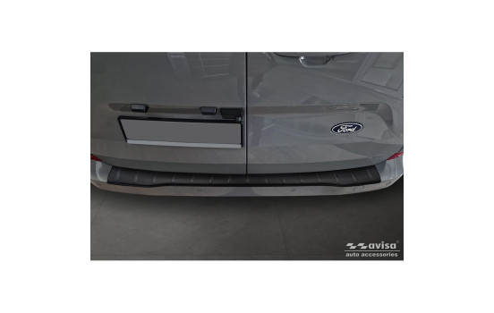 Matte Black Stainless Steel Rear Bumper Protector Ford Transit Custom & Tourneo Custom (V710) 2023-, Image 3