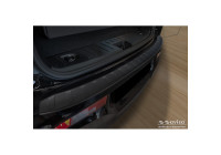 Matte black stainless steel Rear bumper protector suitable for BMW i3 (i01) Facelift 2017-2022 'Ribs'