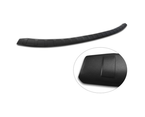 Matte black stainless steel Rear bumper protector suitable for BMW i3 (i01) Facelift 2017-2022 'Ribs', Image 6