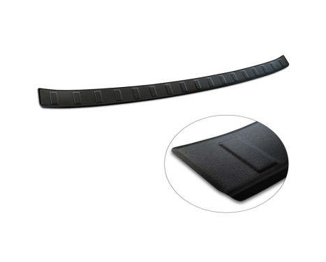Matte black stainless steel rear bumper protector suitable for Cupra Born 2021- 'Ribs', Image 6