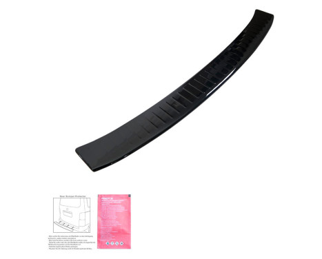 Oneway Rear bumper protection molding suitable for Ford Kuga MK2 2013-2019 Ribbed - Glossy black, Image 2