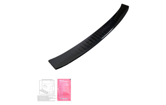 Oneway Rear bumper protection molding suitable for Ford Kuga MK2 2013-2019 Ribbed - Glossy black, Image 2