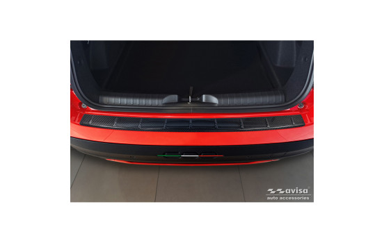 Real 3D Carbon Rear Bumper Protector fits Fiat 600 Hybrid & 600e 2023- 'Ribs', Image 3
