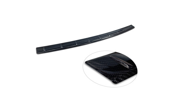 Real 3D Carbon Rear Bumper Protector fits Fiat 600 Hybrid & 600e 2023- 'Ribs', Image 5