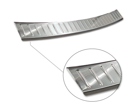 RVS Achterbumperprotector Mercedes C-Class W205 Kombi 2014- 'Ribs', Image 5