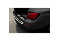 Stainless steel bumper protector suitable for 'Deluxe' BMW 5-Series F11 Touring 2010-2016 Chrome/Red-Black