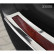 Stainless steel bumper protector suitable for 'Deluxe' BMW 5-Series F11 Touring 2010-2016 Chrome/Red-Black, Thumbnail 3