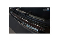 Stainless steel bumper protector suitable for 'Deluxe' BMW X6 F16 2014- Black/Red-Black Carbon