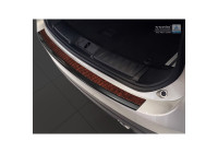 Stainless steel bumper protector suitable for 'Deluxe' Jaguar F-Pace 2016- Black/Red-Black Carbon