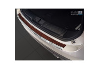 Stainless steel bumper protector suitable for 'Deluxe' Jaguar F-Pace 2016- Chrome/Red-Black Carbon