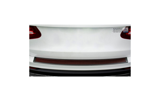 Stainless steel bumper protector suitable for 'Deluxe' Mercedes GLC 2015- Black/Red-Black Carbon, Image 3