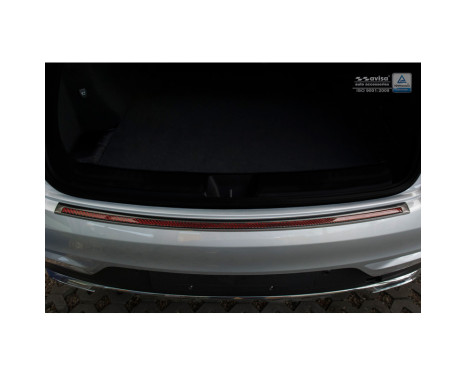 Stainless steel bumper protector suitable for 'Deluxe' Mercedes GLE Coupé 2015- Black/Red-Black Carbon, Image 2