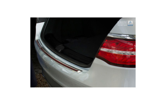 Stainless steel bumper protector suitable for 'Deluxe' Mercedes GLE Coupé 2015- Chrome/Red-Black Carbon