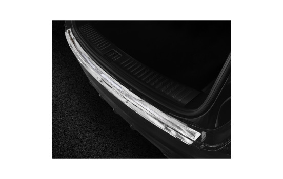 Stainless steel bumper protector suitable for 'Deluxe' Porsche Cayenne III 2017- 'Performance' Silver/Si