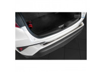 Stainless steel bumper protector suitable for 'Deluxe' Toyota C-HR 2016- Chrome/Black Carbon