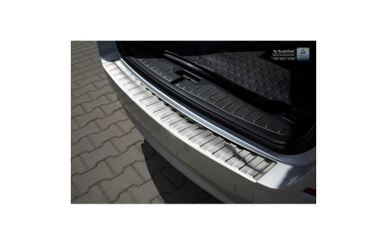 Stainless steel bumper protector suitable for BMW 5-Series F11 Touring 2010-2017 'Ribs'