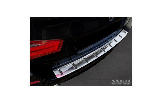 Stainless steel bumper protector suitable for BMW 5-Series (F11) Touring 2011-2013 & Facelift 2013-2017 'STR