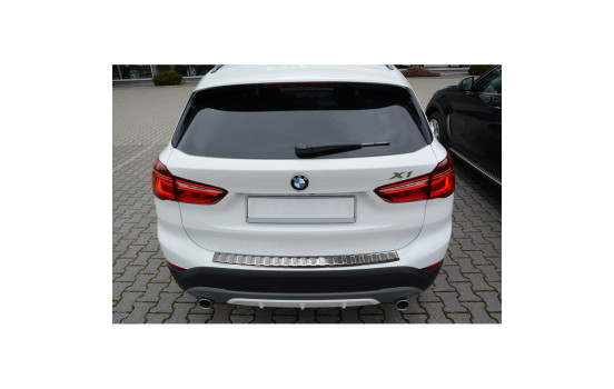 Stainless steel bumper protector suitable for BMW X1 F48 2015- 'Ribs'