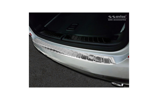 Stainless steel bumper protector suitable for BMW X3 (G01) 2017- excl. M-Package 'Ribs'