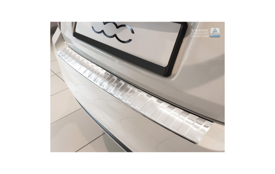 Stainless steel bumper protector suitable for Fiat 500 2015- 'Ribs'